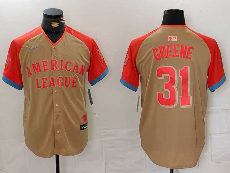 Men%27s Detroit Tigers #31 Riley Greene Cream 2024 All Star Limited Stitched Jersey->customized mlb jersey->Custom Jersey